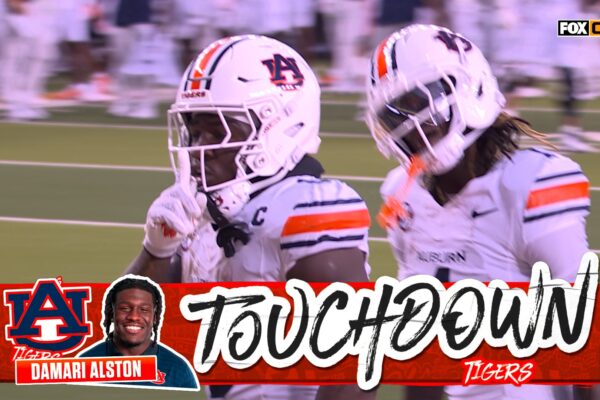 Damari Alston rushes for nine-yard TD, extending Auburn's lead over Baylor
