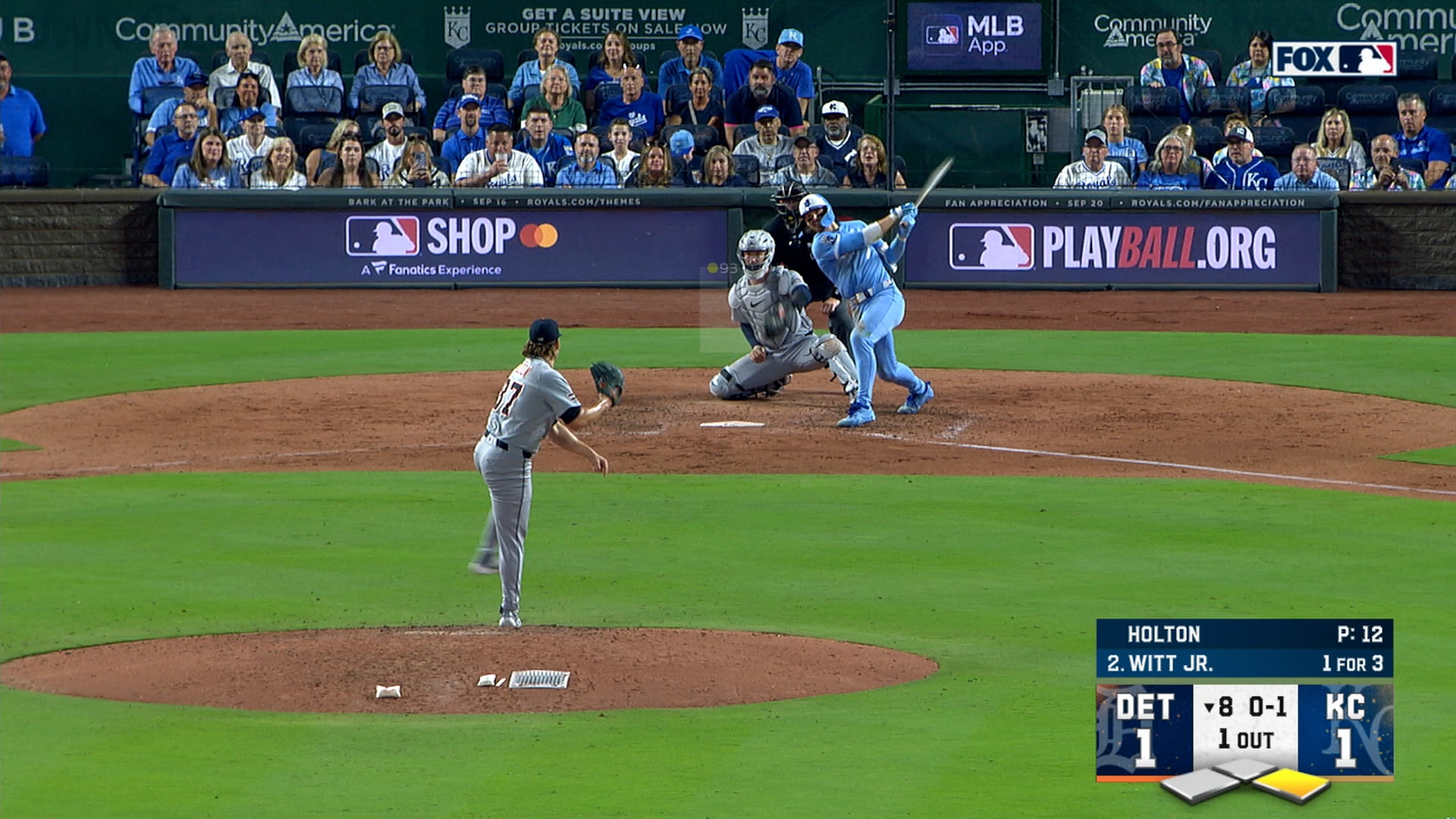 Bobby Witt Jr. smashes go-ahead home run to give Royals the lead vs. Tigers