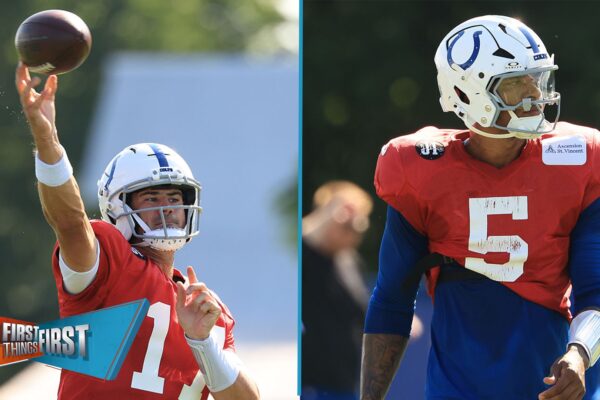Should the Colts name Daniel Jones or Anthony Richardson as their starting QB? | First Things First