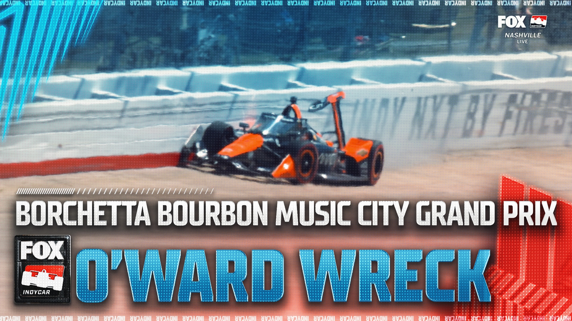Arrow McLaren's Pato O'Ward wrecks in Nashville after leading 116 laps