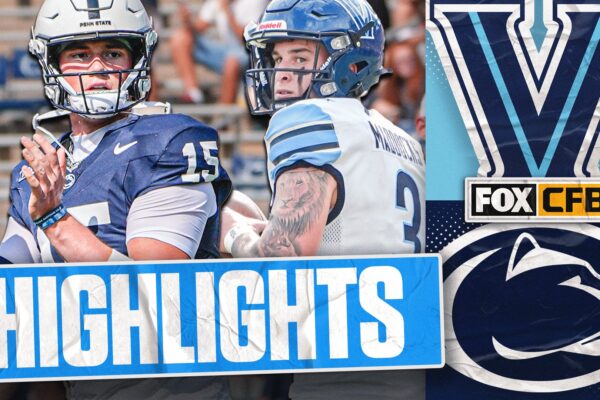 Villanova Wildcats vs. No. 2 Penn State Nittany Lions Highlights | FOX College Football