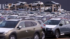 Japan exports slip for fourth straight month, but less than expected