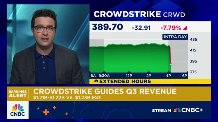 CrowdStrike pops 13% on upbeat long-term guidance at investor day CrowdStrike pops 13% on upbeat long-term guidance at investor day