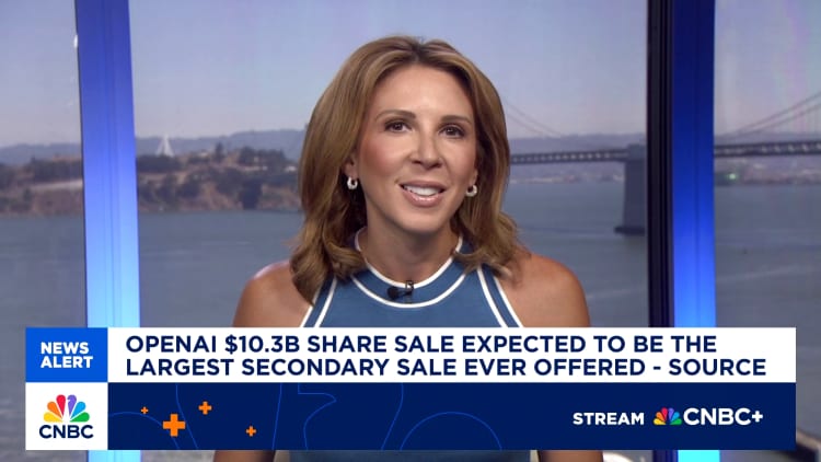 OpenAI boosts size of secondary share sale to .3 billion