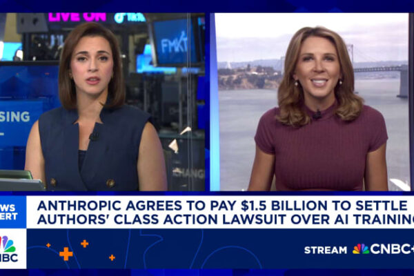 Judge Anthropic case preliminary OK to .5B settlement with authors