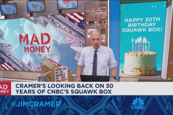 Jim Cramer reflects on 30 years of ‘Squawk Box’