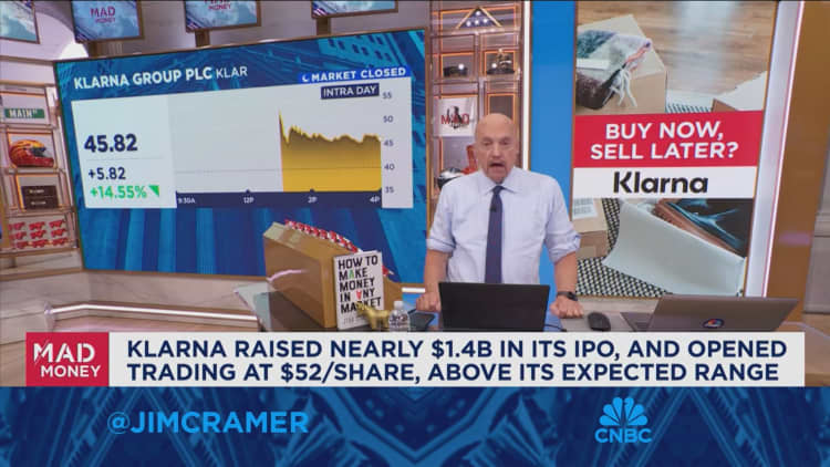 Here’s why Jim Cramer thinks IPO Klarna is still a buy at these levels Here’s why Jim Cramer thinks IPO Klarna is still a buy at these levels
