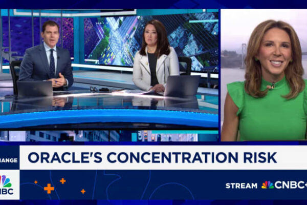 Oracle shares retreat 6% after sharpest rally in more than 30 years