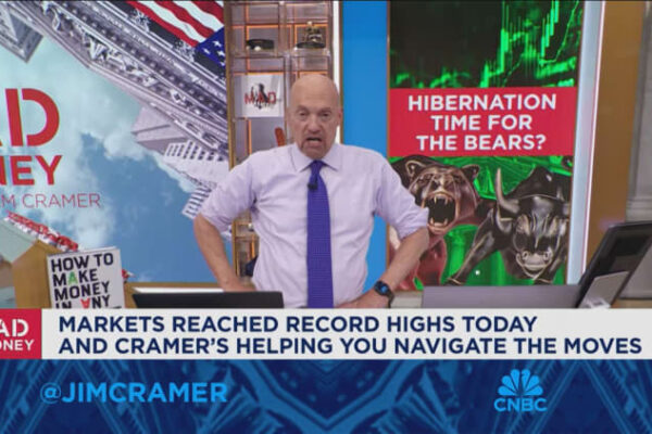 After a record day, Jim Cramer argues against market ‘cynics’