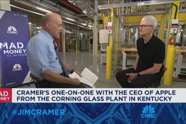 Apple’s Tim Cook pleased with progress on U.S. silicon supply chain