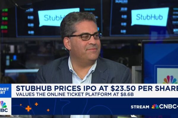 StubHub (STUB) stock starts trading on NYSE, opens at .35