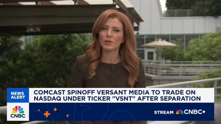 Comcast’s Versant reports declining annual profit as it prepares to go public