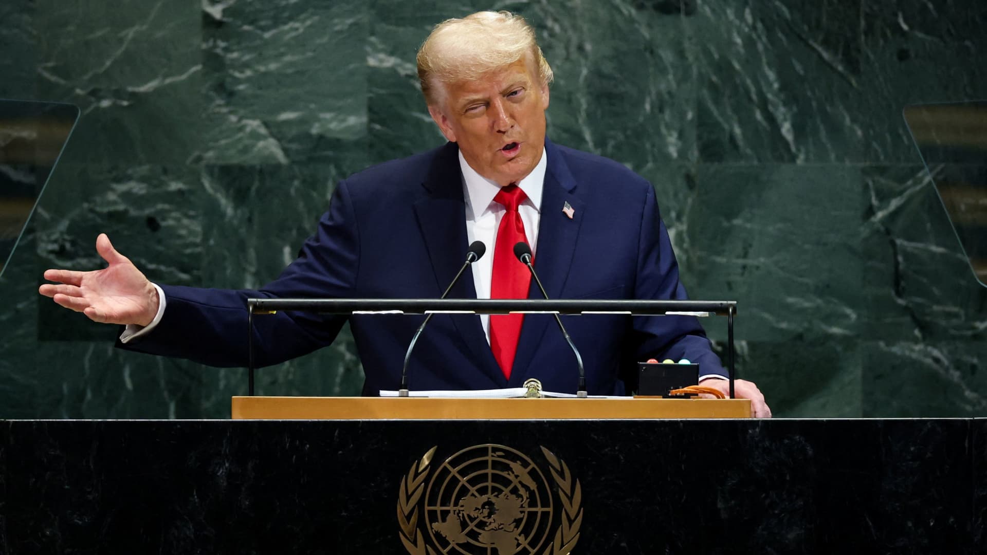 Trump claims UN sabotage with escalator, teleprompter Trump claims UN sabotage with escalator, teleprompter