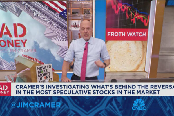 Here’s why Jim Cramer is more cautious on speculative stocks