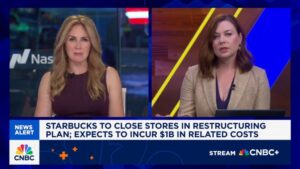 Starbucks to close stores, lay off workers in  billion restructuring