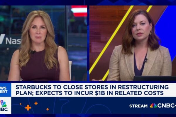 Starbucks to close stores, lay off workers in  billion restructuring
