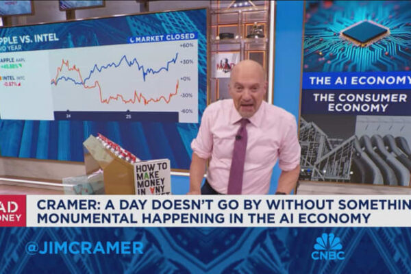 Jim Cramer points out a stark divide in the economy