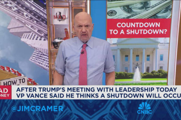 Jim Cramer says government shutdown won’t have a big impact on the market