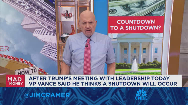 Jim Cramer says government shutdown won’t have a big impact on the market