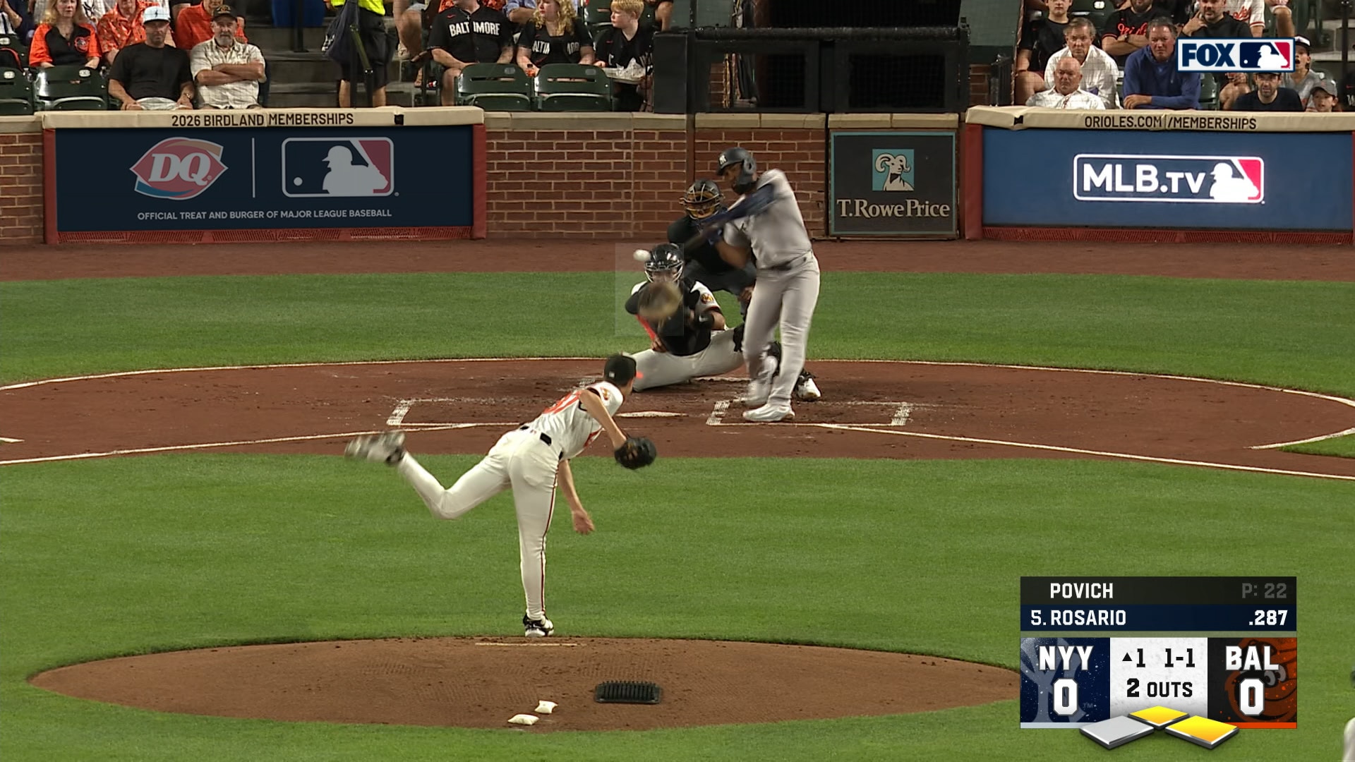 Amed Rosario's double drives in two runs, giving Yankees lead over Orioles