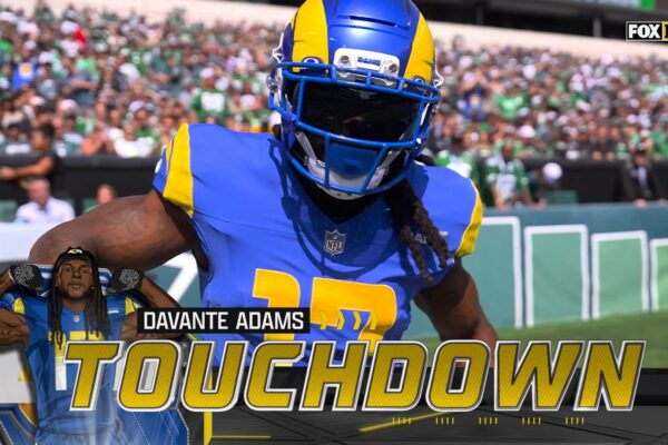 Matthew Stafford finds Davante Adams for 44-yard TD, giving Rams lead over Eagles