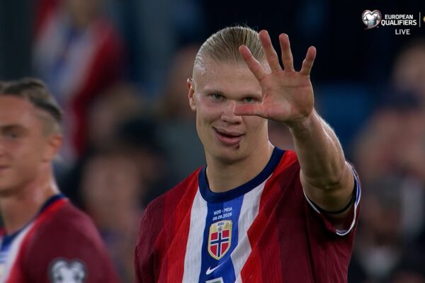 Erling Haaland bags five goals in Norway’s dominant victory over Moldova