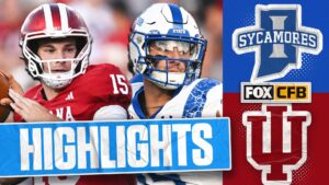 Indiana State Sycamores vs. No. 22 Indiana Hoosiers Highlights | FOX College Football