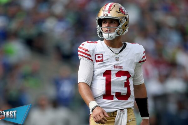 Are the 49ers in trouble after key injuries to Brock Purdy & George Kittle? | First Things First