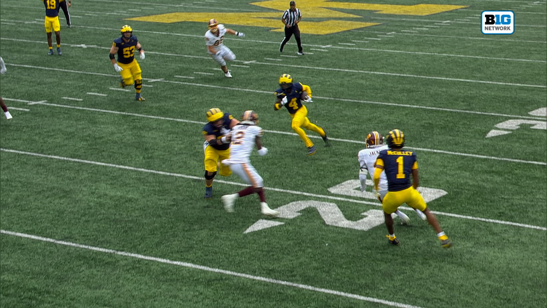 Andrew Marsh rushes for 23-yard TD, extending Michigan's lead over Central Michigan