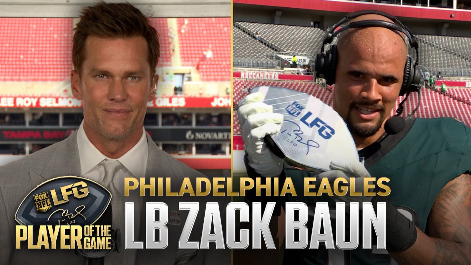 Eagles’ ‘Team Defense’ Helps Zack Baun Earn Tom Brady’s LFG Player of the Game