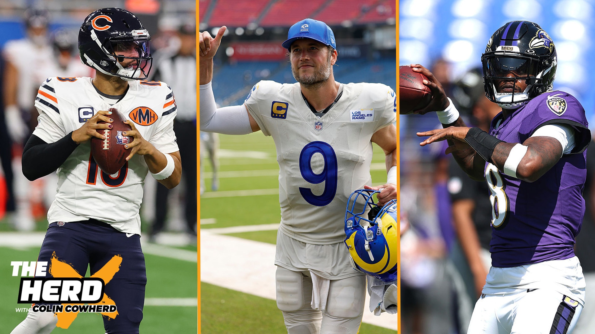 Blazin' 5: Rams upset Eagles, hit the over on Cowboys-Bears total points, Ravens beat Lions in Week 3 | The Herd