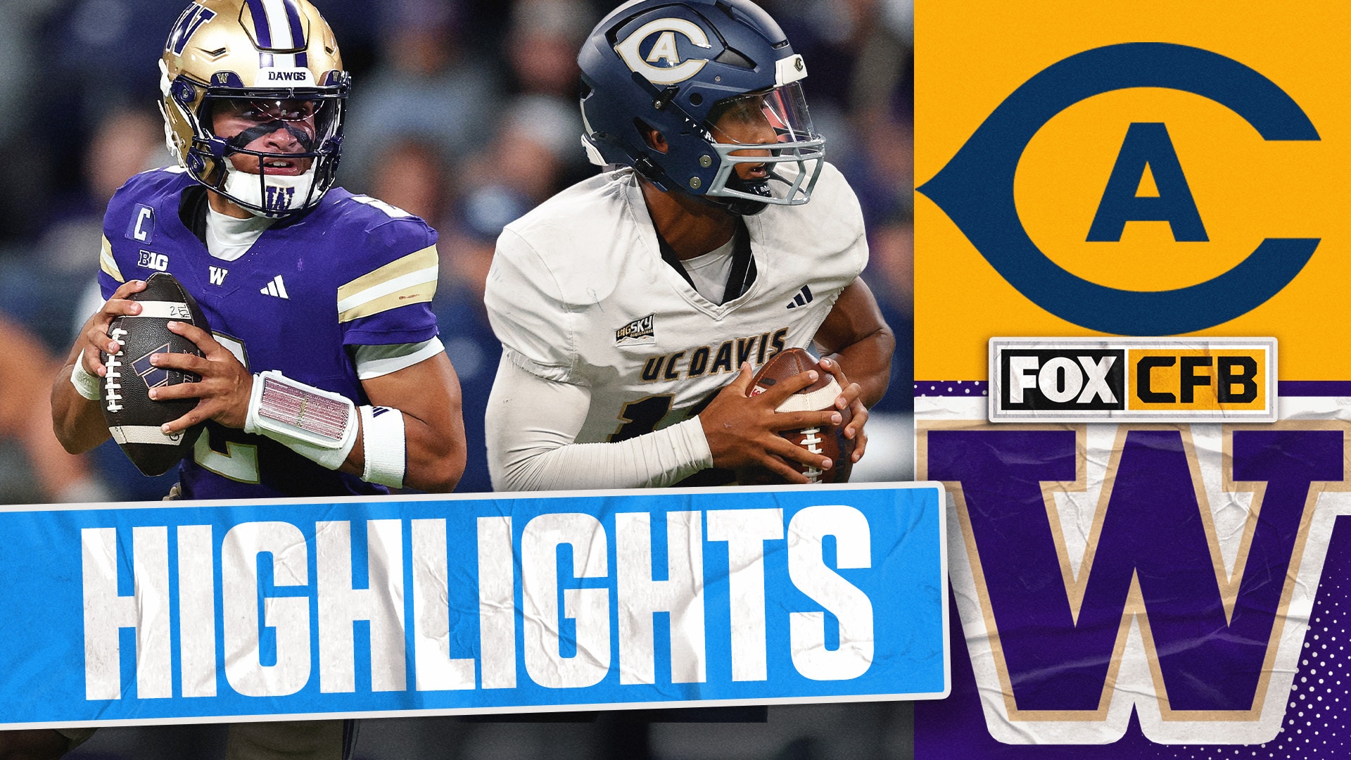 UC Davis Aggies vs. Washington Huskies Highlights | FOX College Football