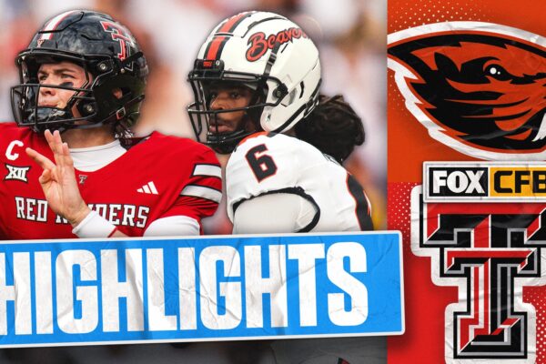 Oregon State Beavers vs. No. 21 Texas Tech Red Raiders Highlights | FOX College Football Oregon State Beavers vs. No. 21 Texas Tech Red Raiders Highlights | FOX College Football