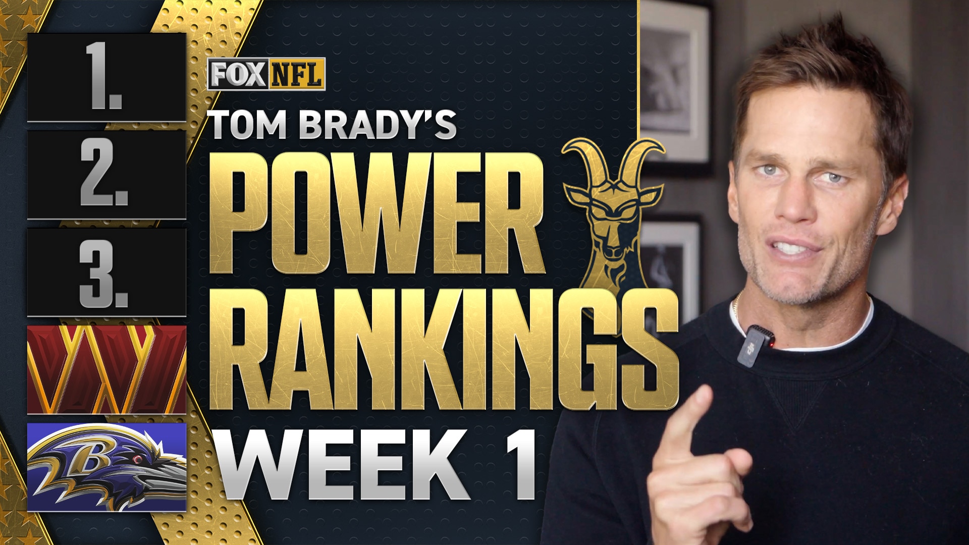 Tom Brady's Week 1 Power Rankings