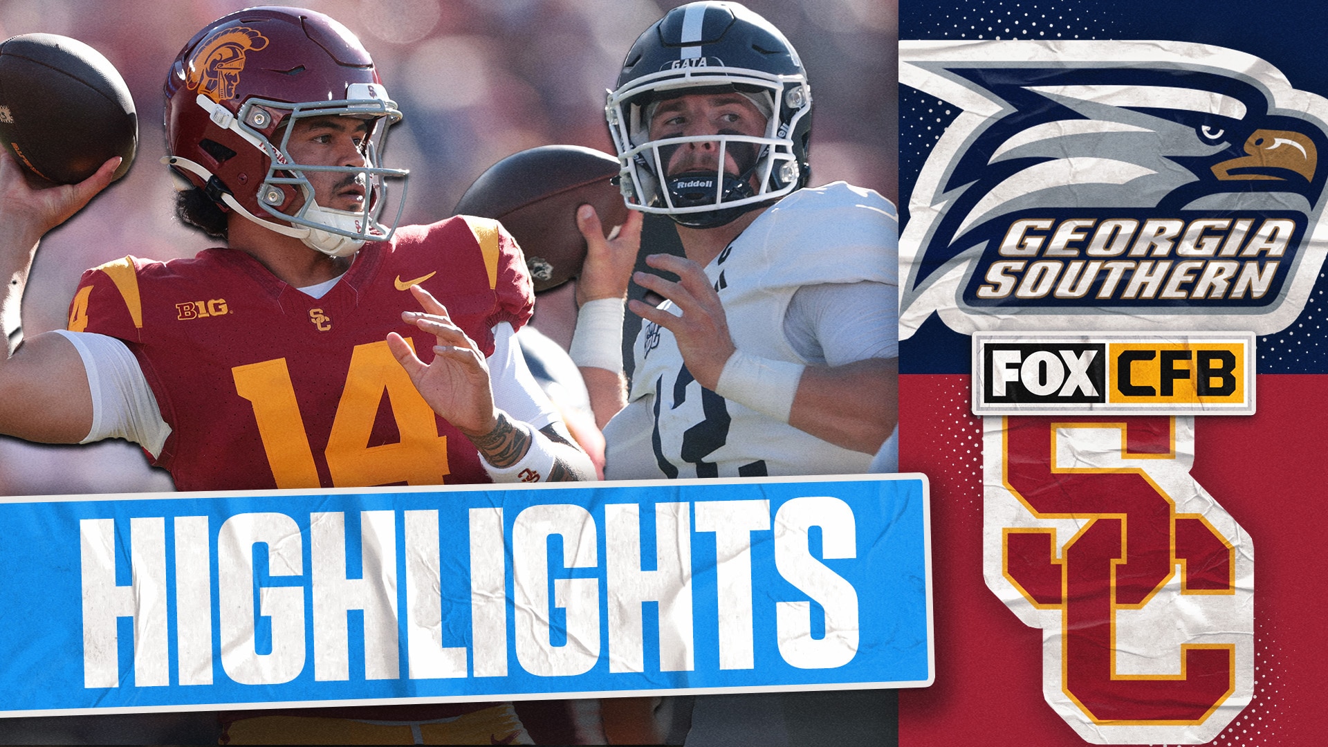 Georgia Southern Eagles vs. USC Trojans Highlights | FOX College Football