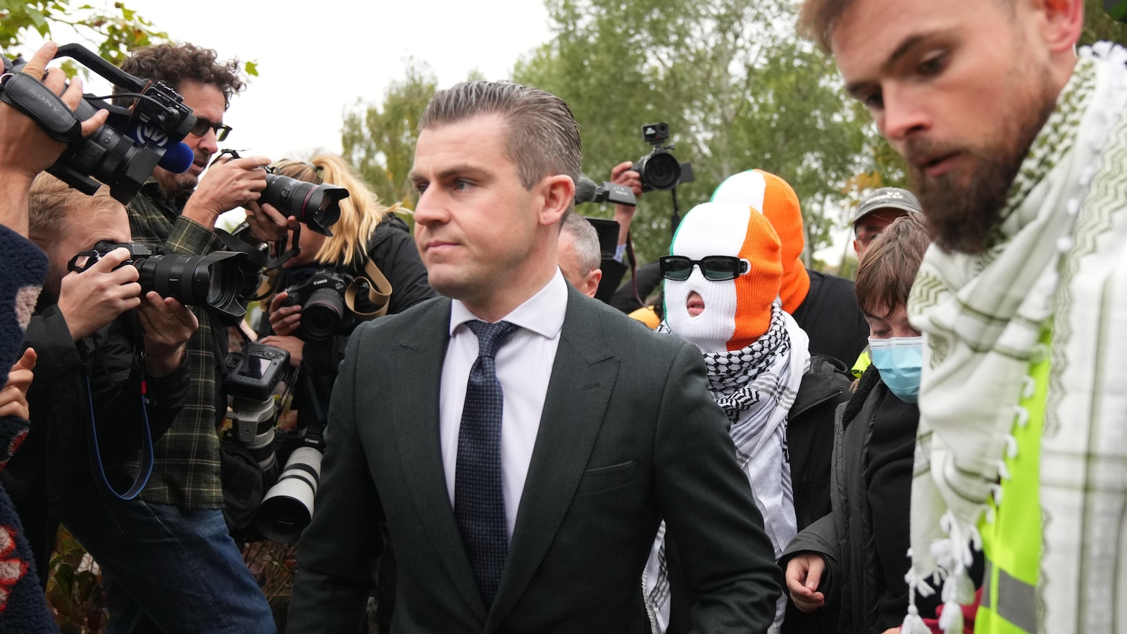 British court throws out terror-related charge against hip-hop group Kneecap member