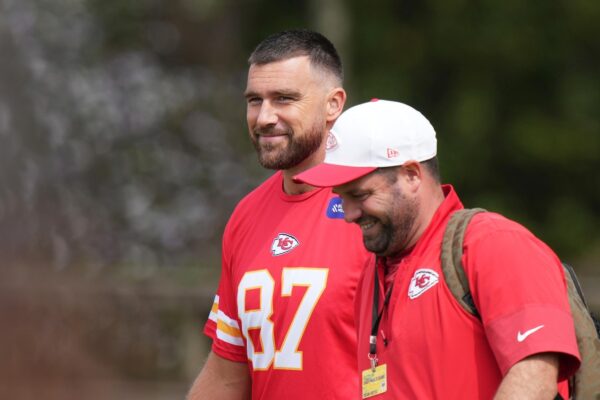 Travis Kelce on what’s changed since his engagement to Taylor Swift: ‘I got one more ring’