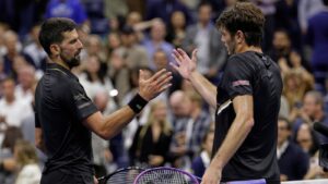 Novak Djokovic does ‘KPop Demon Hunters’ dance at US Open for his daughter’s birthday