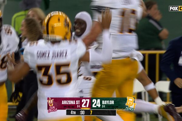 Arizona State's Jesus Gomez hits 43-yard FG to beat Baylor