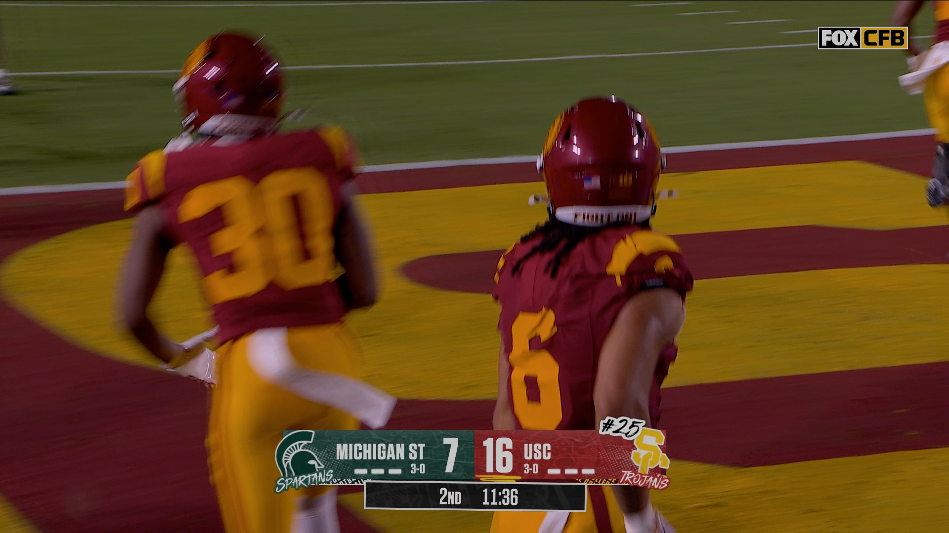Jayden Maiava finds Makai Lemon for 40-yard TD, extending USC's lead over Michigan State