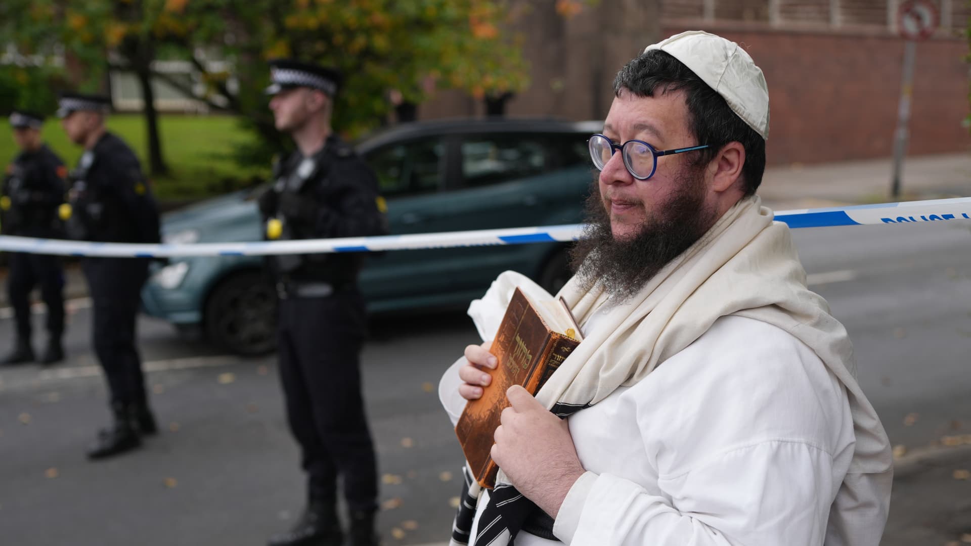 Two dead in attack at UK synagogue on Yom Kippur, suspect shot dead