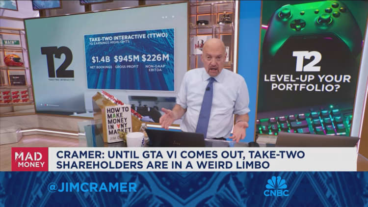 Take-Two Interactive’s ‘scarcity value’ could send it higher, Jim Cramer says