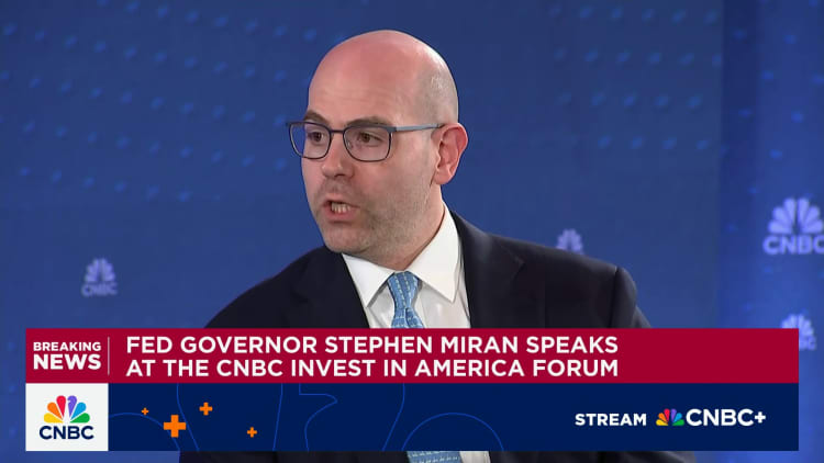 Fed’s Miran sees China trade tensions as a further reason for quick interest rate cuts