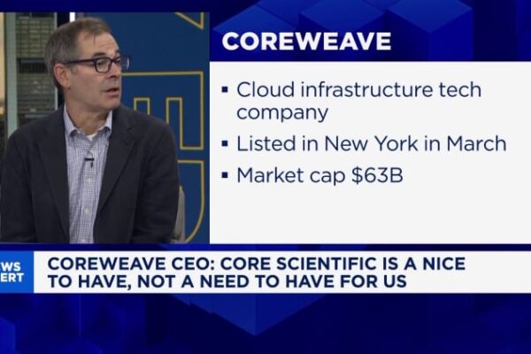 CoreWeave CEO on Core Scientific deal as shareholder opposition rises