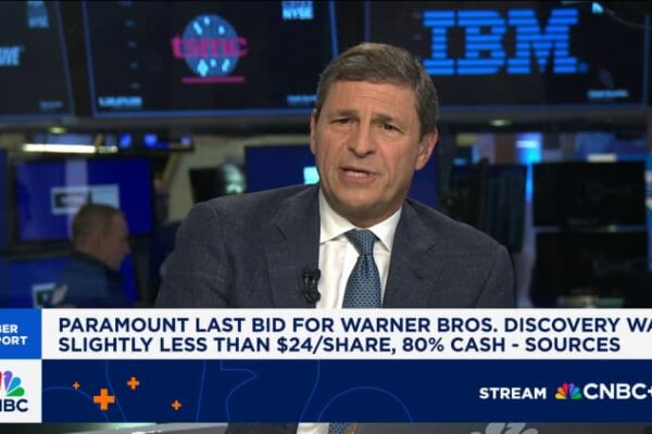 WBD rejected three Paramount offers, last for under /share: sources