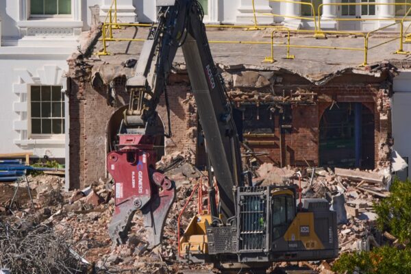 White House East Wing demolition nearly complete to make room for Trump ballroom