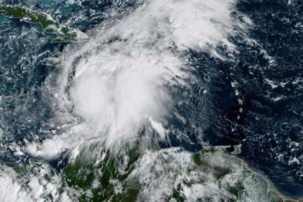 Tropical Storm Melissa in Caribbean