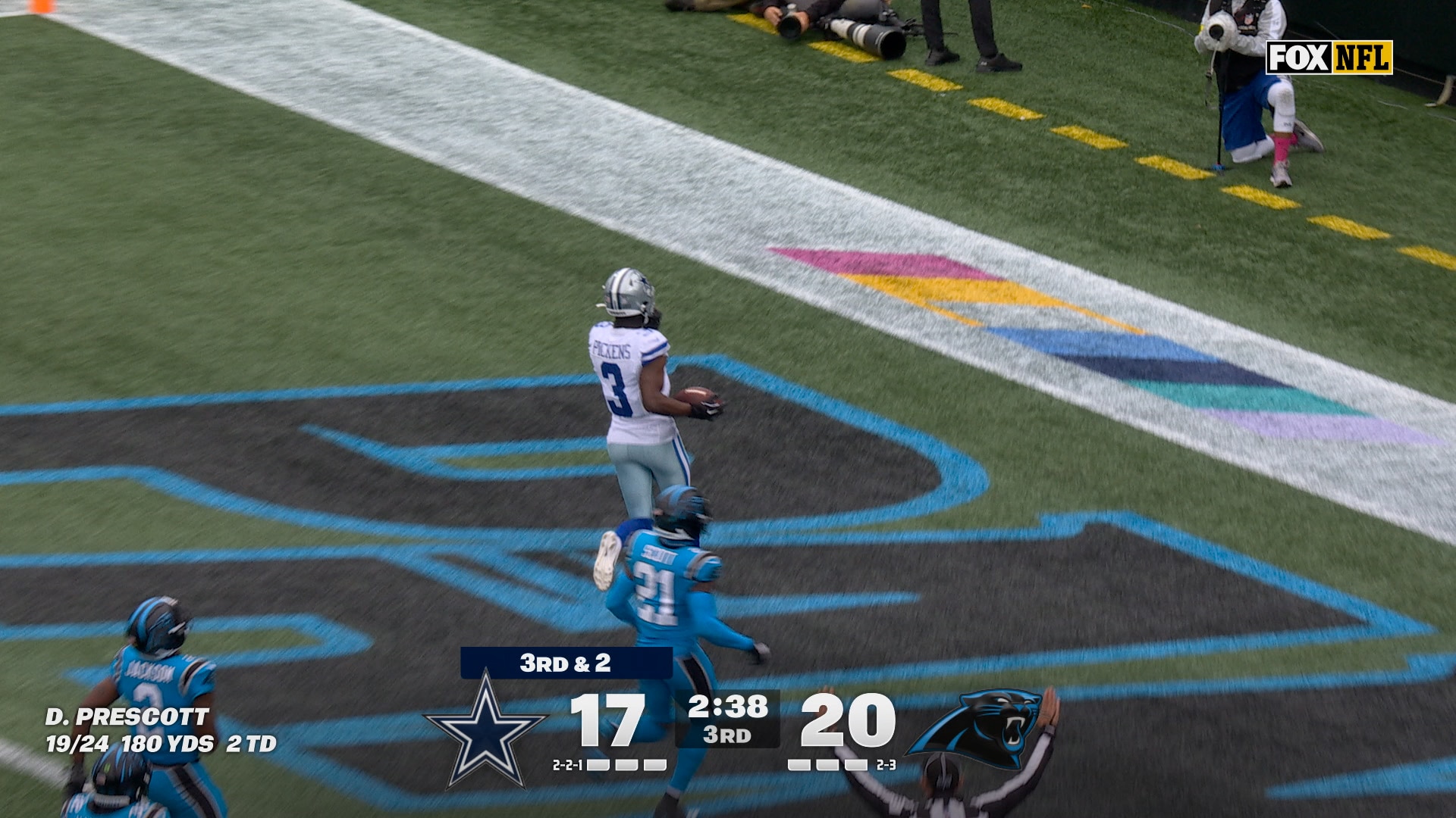 Dak Prescott finds George Pickens for his 2nd TD, giving Cowboys a lead over Panthers | NFL Highlights