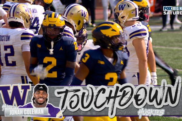 Washington's Jonah Coleman punches in one-yard TD, tying up game against Michigan