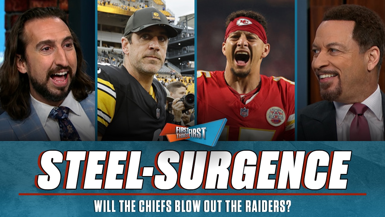 Nick says Chiefs will ‘annihilate’ Raiders, Are Aaron Rodgers & Steelers AFC contenders? | FTF Nick says Chiefs will ‘annihilate’ Raiders, Are Aaron Rodgers & Steelers AFC contenders? | FTF